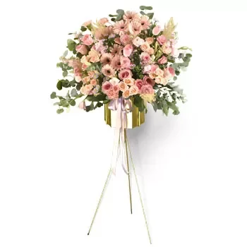 Πηγές Sembawang λουλούδια- Απολαυστικό ροζ Λουλούδι Παράδοση