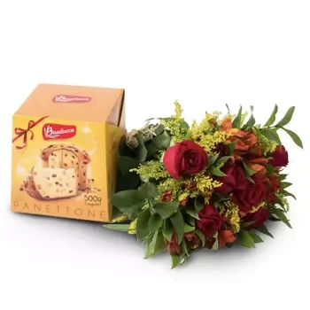 Anita Garibaldi bloemen bloemist- Rode combinatie Bloem Levering