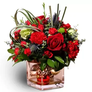 fiorista fiori di Singapore- Fantasioso vaso floreale festivo Fiore Consegna