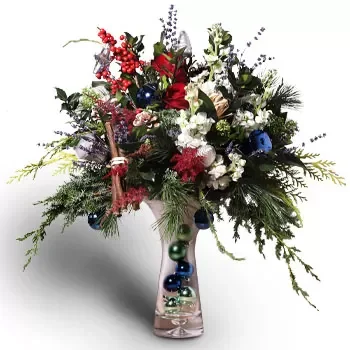 אאוטראם פרחים- אגרטל פרחוני עליז פרח משלוח