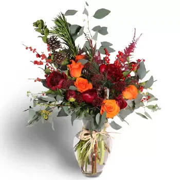Tuas flowers  -  Winter Floral Vase Flower Delivery