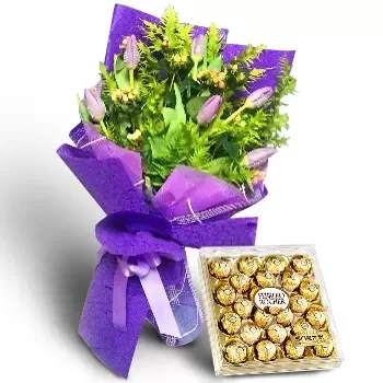 Macabebe cvijeća- Čokoladni užici Cvijet Isporuke