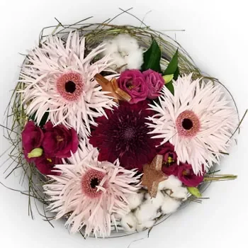 Eschen kvety- Kvetinové hniezdo Aranžovanie kytice
