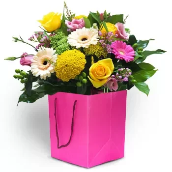 Achladion bloemen bloemist- Roze speelsheid Bloem Levering