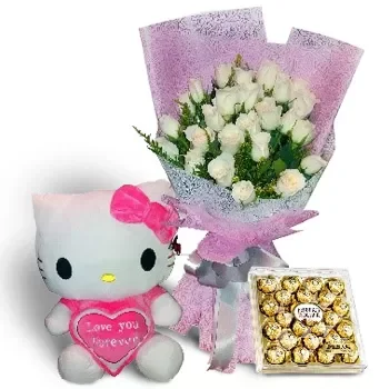 Sagnay flowers  -  White fancy Flower Delivery