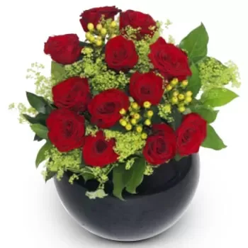 Agia Foteini blomster- Himmelsk rød Blomst Levering