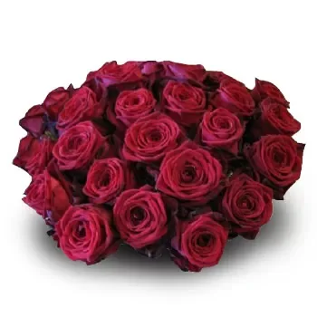 flores Alinda floristeria -  Color rojo oscuro Ramos de  con entrega a domicilio