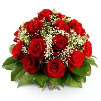 Agios Romanos bunga- Merah yang Elegan Bunga Penghantaran
