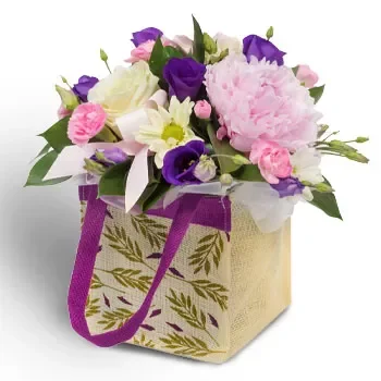 אחלאדיני פרחים- תיק פרחים אלגנטי פרח משלוח