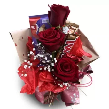 Braga flowers  -  Pure Red  Flower Delivery