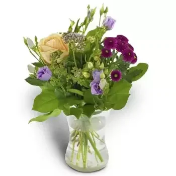 Aursmoen-virágok- Isteni lila sárgabarack Virág Szállítás