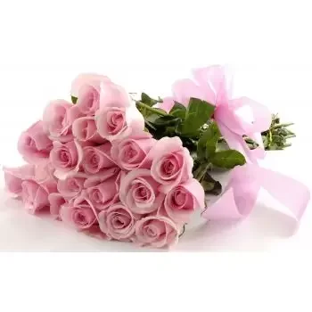 Kuwait blommor- Vackra rosa Blomma Leverans