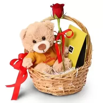 Sharjah Floristeria online - Cesta de regalo entrañable Ramo de flores
