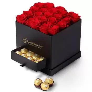 fleuriste fleurs de Abu Dhabi- Boîte D'amour Doux