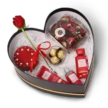 Sharjah online virágüzlet - Szerető ajándékdoboz Csokor