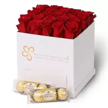 flores Sharjah floristeria -  enamoramiento rojo Ramos de  con entrega a domicilio