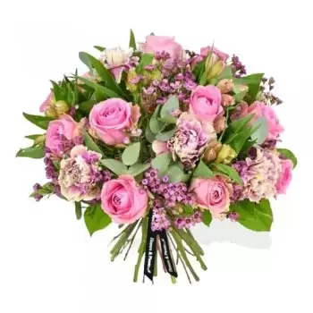 Aldermaston kvety- Blushing Beauquet Kytica Kvet Doručenie