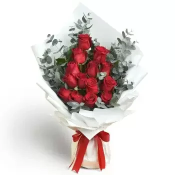 بائع زهور سنجي كادوت- 15 الورد الأحمر زهرة التسليم