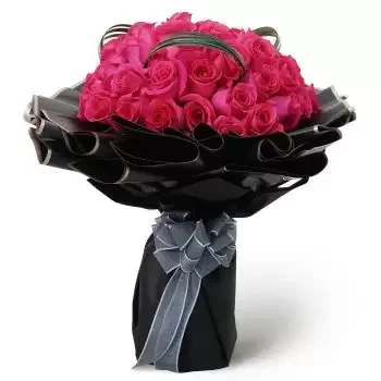 צ'אנגי פרחים- פלטה ורודה פרח משלוח