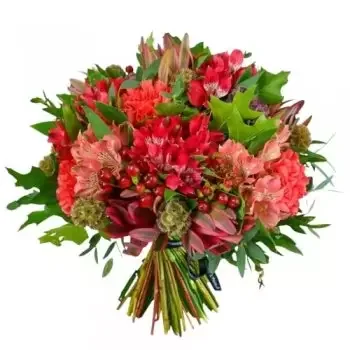 Almondbank kwiaty- Bukiet płonącego pożądania Kwiat Dostawy