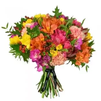 Aboyne kwiaty- Promienny Romantyczny Bukiet Kwiat Dostawy
