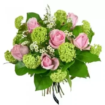 Ηνωμένο Βασίλειο λουλούδια- Blushing Elegance Bouqet Λουλούδι Παράδοση