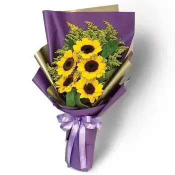 Al Gharayen 2 flowers  -  Yellow Floral Bouquet Flower Delivery