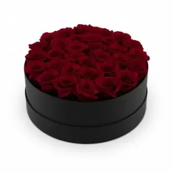 Abberley květiny- Karmínové růže Květ Dodávka