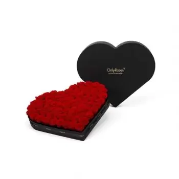 Addlestone kvety- Luxusná červená Kvet Doručenie