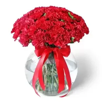 두바이 꽃- 붉은 꽃 꽃 배달