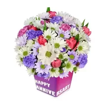 Абу Даби цветя- Страстен микс от хризантеми Букет/договореност цвете