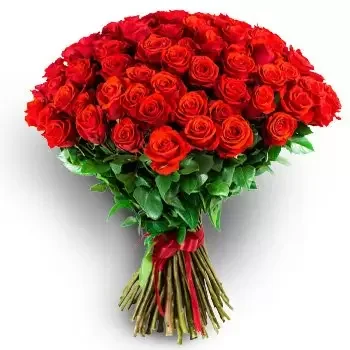 Al-Koura bunga- Rancangan Merah Bunga Penghantaran