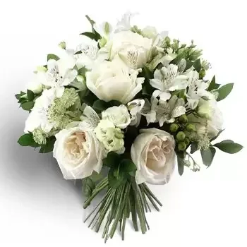 Hefair blomster- Forfriskende hvit Blomst Levering