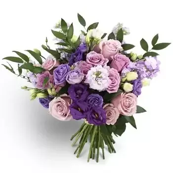 Al-Quz 4 blomster- Lilla romantikk Blomst Levering