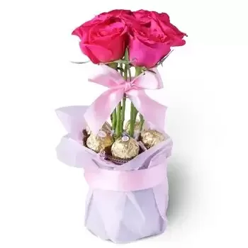 Sharjah Online Blumenhändler - Süßes Rosa Blumenstrauß