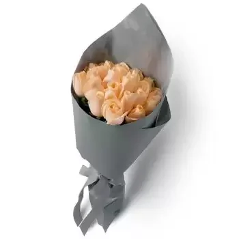 Al Gharayen 2 flowers  -  Peach Roses Flower Delivery