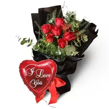 flores Dhafan Al Khor floristeria -  Te amo Ramos de  con entrega a domicilio