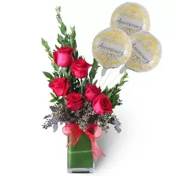 flores Ghadir Barashy floristeria -  la gracia de rosa Ramos de  con entrega a domicilio