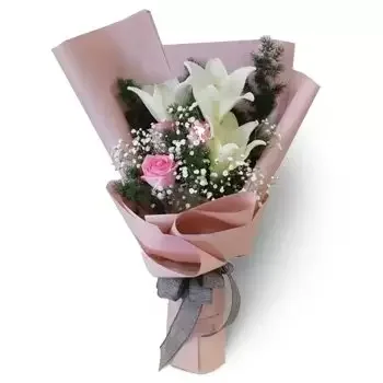 Hatta blomster- Rosa eleganse Blomst Levering