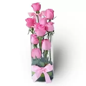Al-Yufrah 4 blomster- Rosa lykke Blomst Levering
