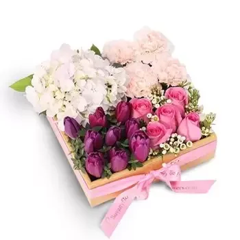 flores Al Gharayen 4 floristeria -  Bandeja floral llamativa Ramos de  con entrega a domicilio