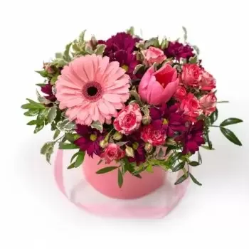 fleuriste fleurs de Hongrie- Une petite ivresse - Boîte à fleurs Fleur Livraison