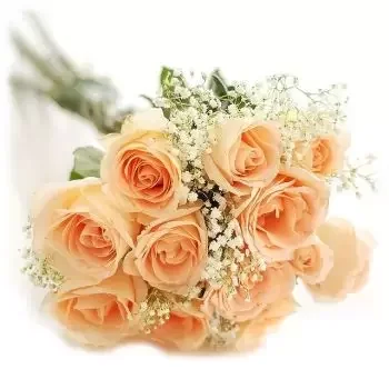 Adeje flowers  -  Peach Romance Flower Delivery