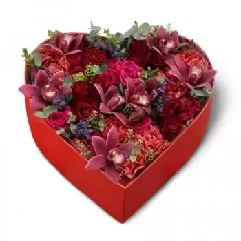 헝가리 꽃- 사랑의 상자 - 꽃 상자 꽃 배달