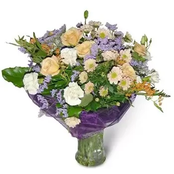 Baryczka rože- Vijolični aranžma Cvet Dostava
