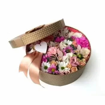 بائع زهور اليونان- أناقة صغيرة - صندوق زهور زهرة التسليم
