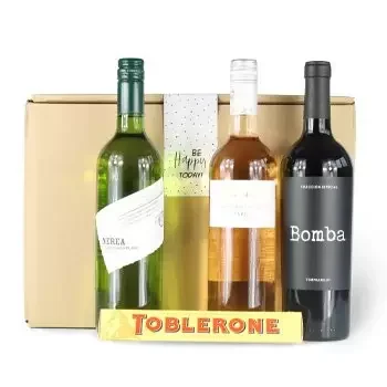 Ρότερνταμ σε απευθείας σύνδεση ανθοκόμο - Winegift XL Μπουκέτο