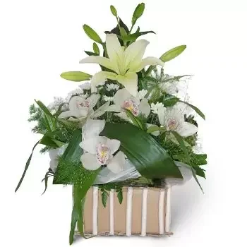 Бадковек цветы- Украшение из органзы Цветок Доставка