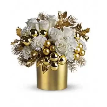 Nicosia Blumen Florist- Golden-Festival Bouquet/Blumenschmuck