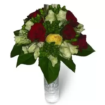fiorista fiori di Bakalarzewo- Verde e rosso Fiore Consegna
